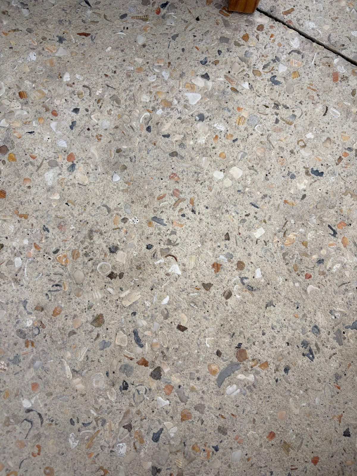 Terrazzo tile close-up